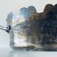 Silver metal flower pot or cover