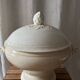 White iron earthenware soup tureen from Digoin and Sarreguemines late 19th century