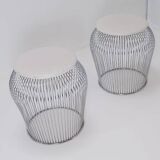Pair of  wire stools - 1970s