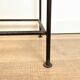 Industrial iron and wood side table
