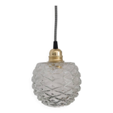Chiseled glass globe walking lamp