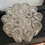 Wiła Leuchten wall lamp in molded glass 60s-70s