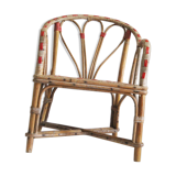 Fauteuil enfant scoubidou et rotin