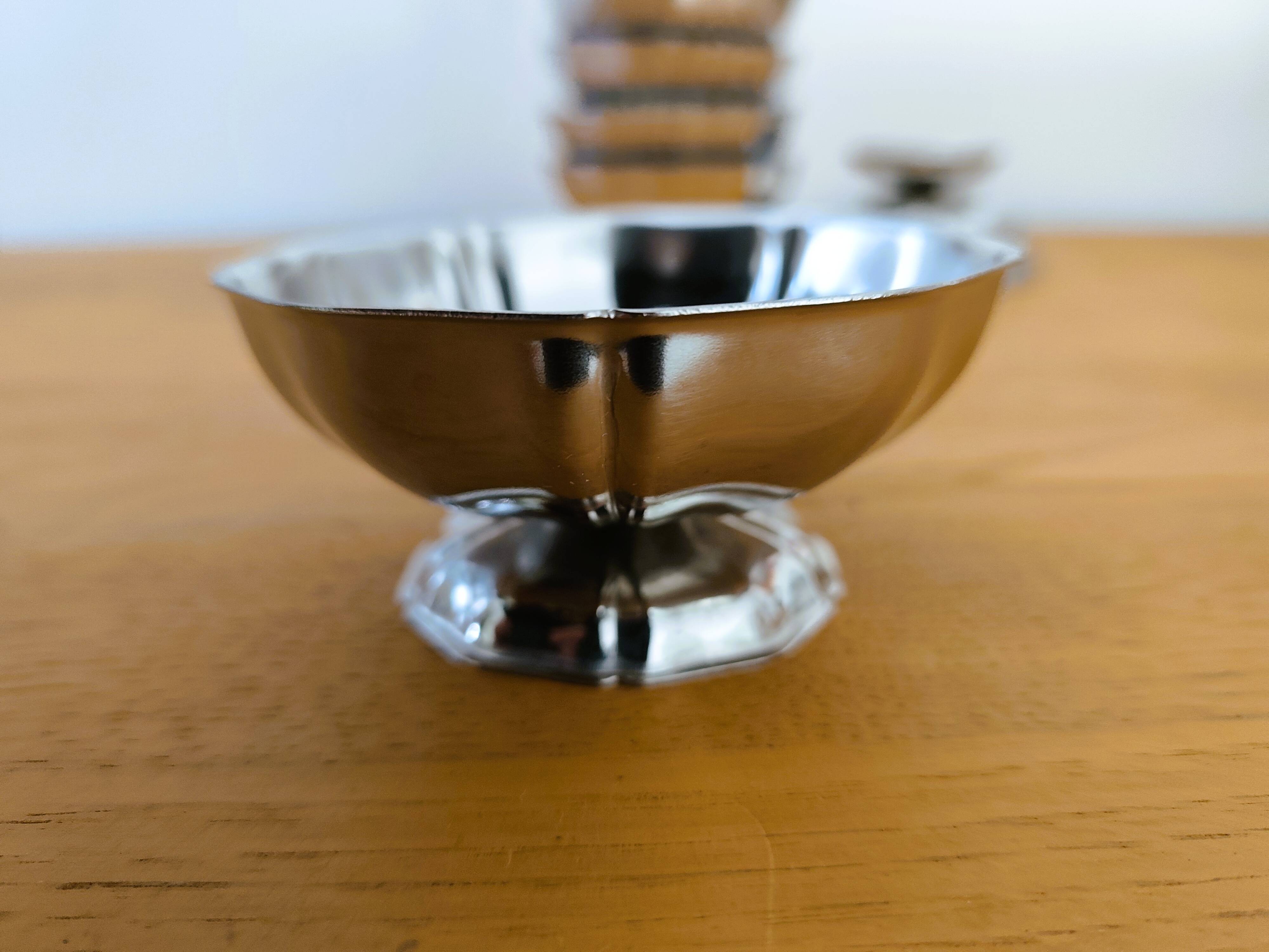 Vintage stainless steel ice cream cups