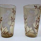 12 enamelled glasses, Mary Gregory, USA, 19th century
