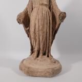 Virgin of devotion, patinated plaster, early nineteenth century