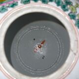 Pot à gingembre jar potiche chinois famille rose 19 ème Qing dynastie