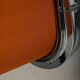 Charles & Ray Eames EA208 Soft Pad Chairs Chrome and Cognac leather, Vitra
