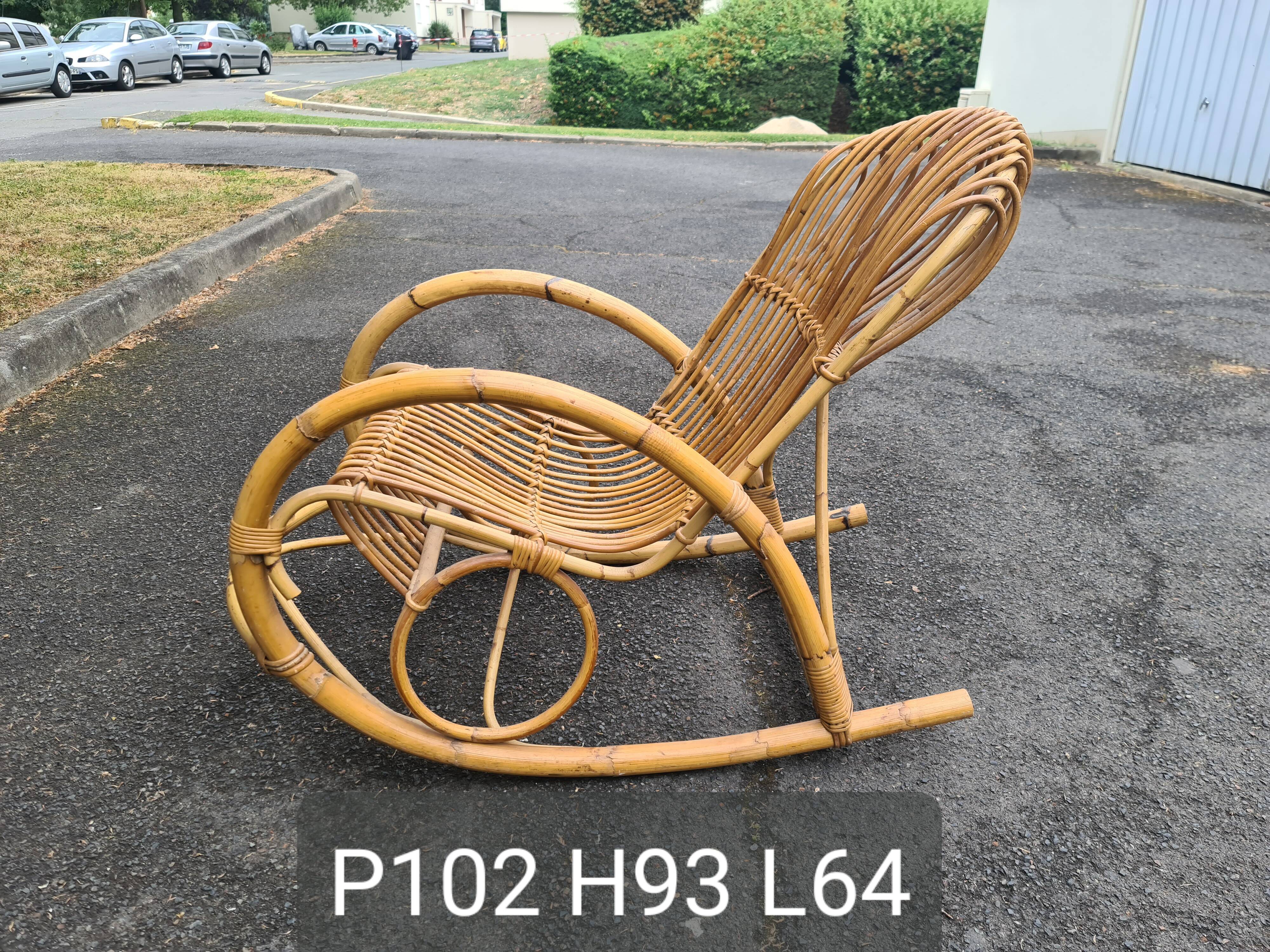 Rocking chair Rohe Noordwold vintage 60's