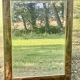 Grand miroir moulure doucine loupe d'orme, miroir biseauté