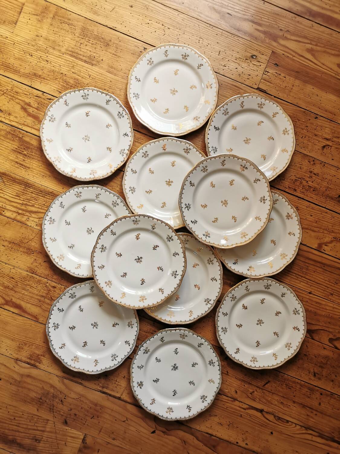 Vintage SFP porcelain dessert service