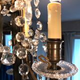 Crystal chandelier diamond cut 9 fires 1880