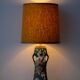 Pair of Dutch Art Nouveau Ceramic Table Lamps, circa 1915, with New Ochre Linen Shades