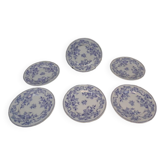 Set of 6 dessert plates épine uc sarreguemines model