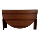 Large oval Gateleg folding table with two leaves in Rio rosewood