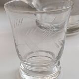 Set of antique carafes and glasses