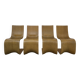 Lot de 4 chaises Contour par Alejandro Estrada pour Piegatto