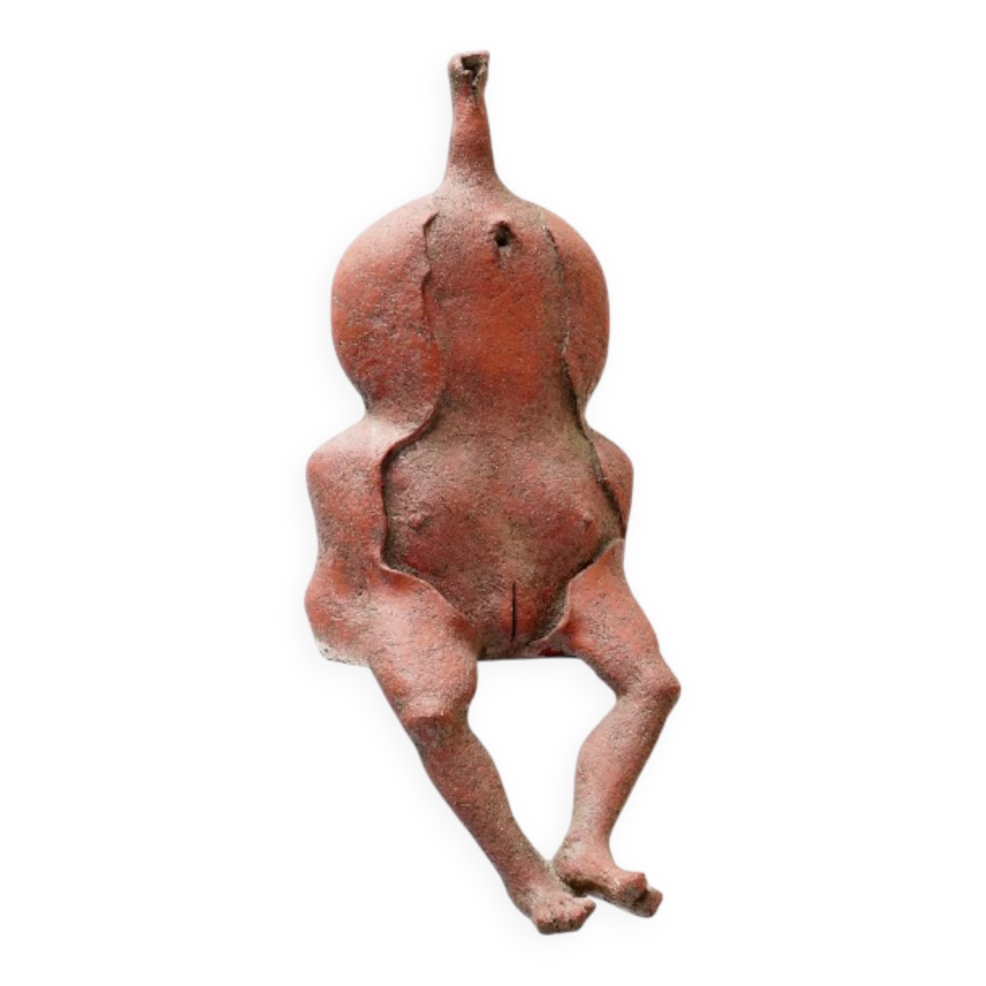 Yves Rhayé, XL Biomorphic Terracotta Sculpture