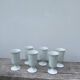 Plain white mazagran cups Limoges Seignolles Edelweis