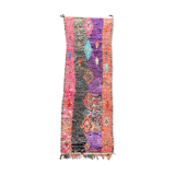 Carpet berbere boucherouite corridor 90×270 cm