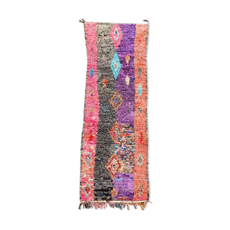 Carpet berbere boucherouite corridor 90×270 cm