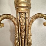 Old Wall Sconce bronze two torches style Napoleon III