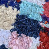 Moroccan carpet Boucherouite colored - 120 x 216 cm