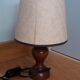 Bedside lamp turned wood