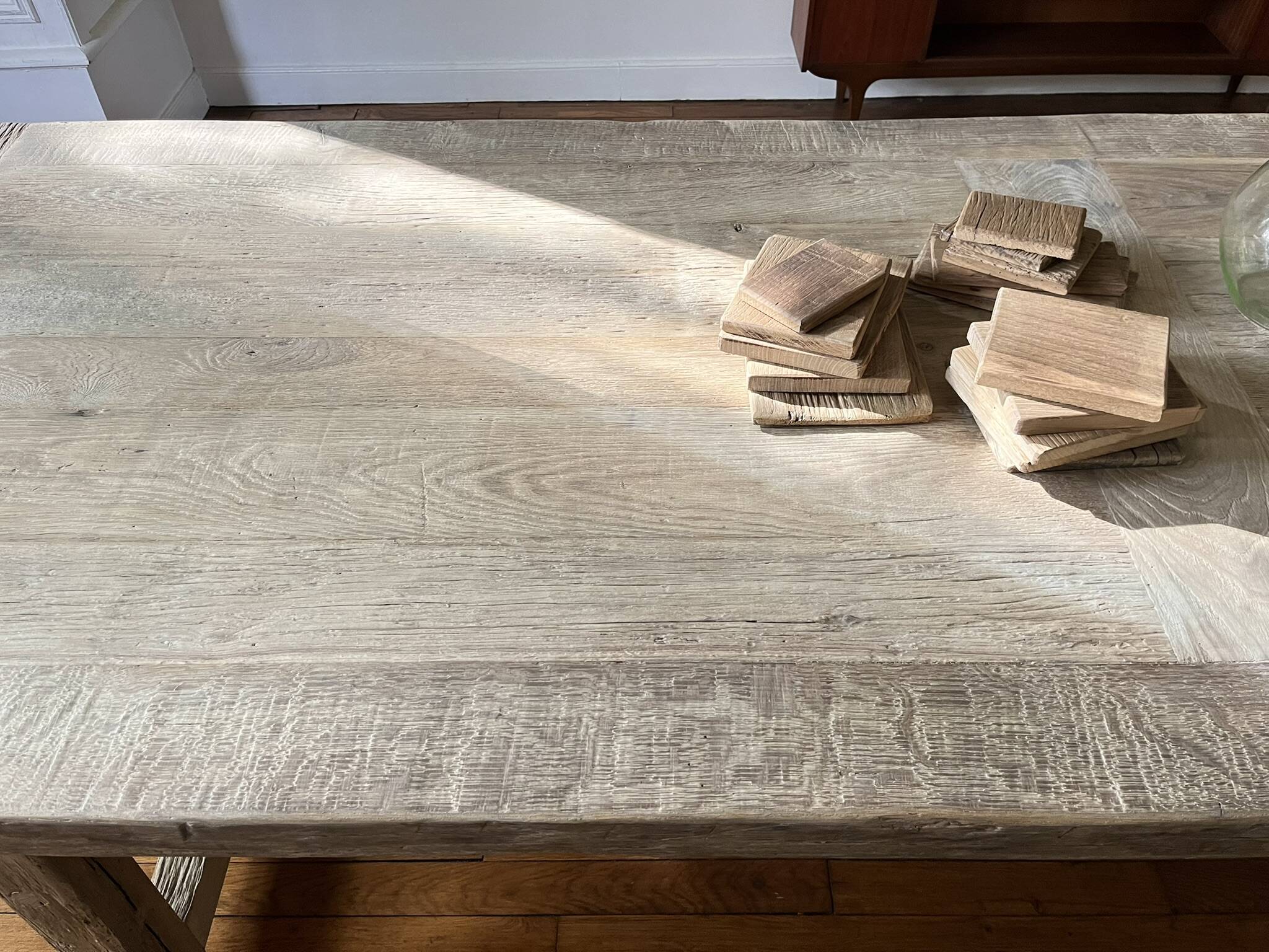 Farm Table Founder in Solid Antique Oak 250 cm long