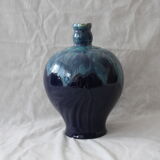 Pichet bleu vase en céramique cab céramique d'art de Bordeaux