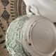 Ensemble de 2 bols à bouillon et soucoupes verts ironstone England