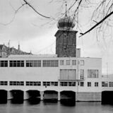 Rare Industrial Lamp by Arch. Ladislav Vrátník for Gallery Mánes, 1970s