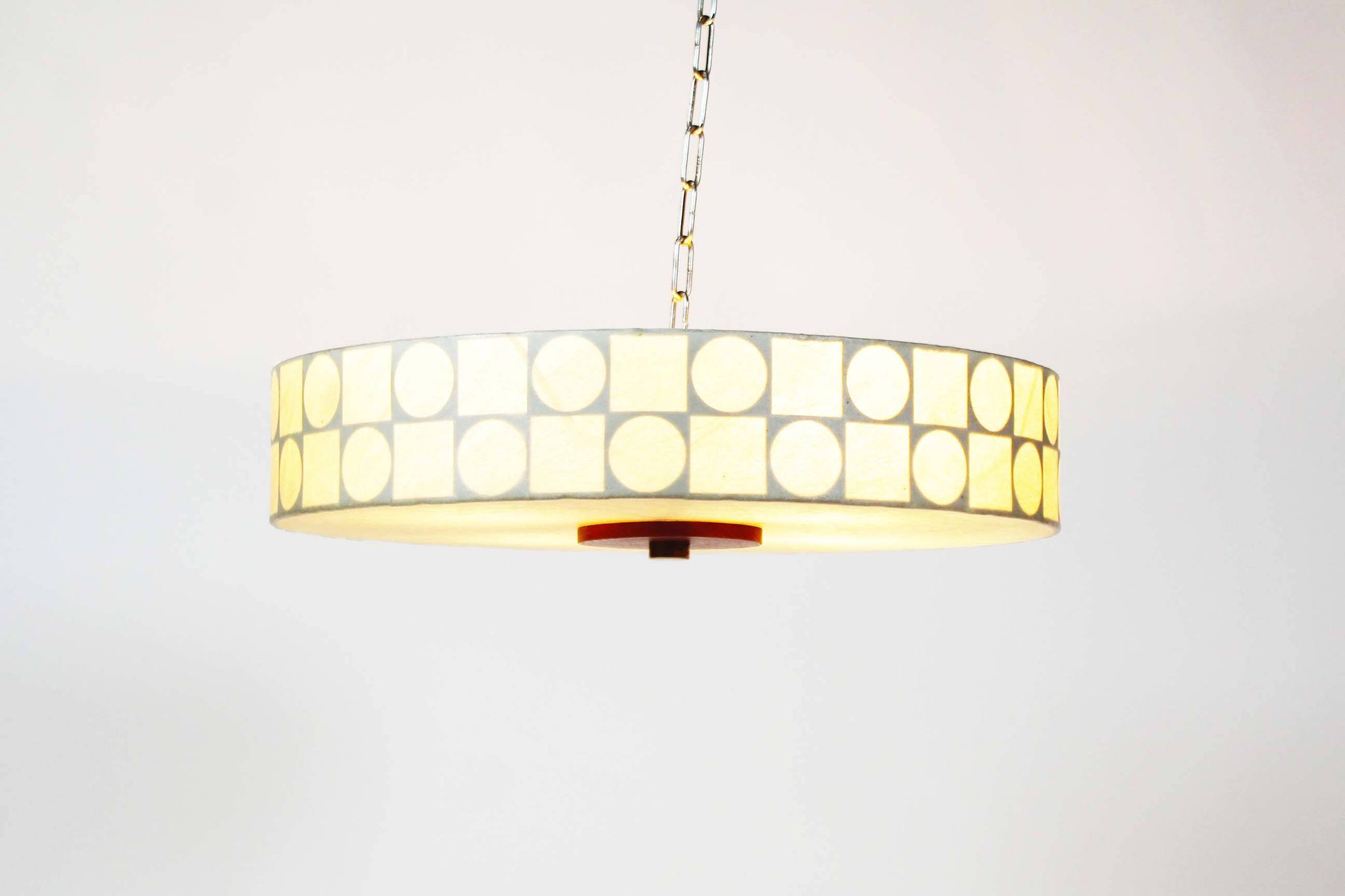 Vintage Scandinavian style ‘Cocoon’ flush mount chandelier by Goldkant Leuchten