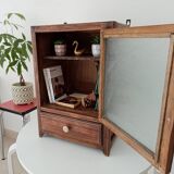 Medicine cabinet, 30s/40s oak bathroom cabinet