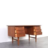 Mid-Century Danish Teak Executive Desk, 1960s.