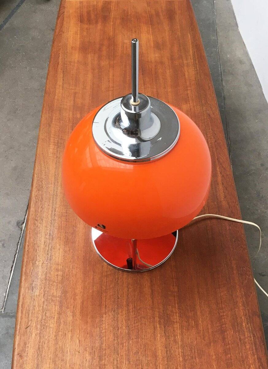 Vintage Space Age table lamp Italian Faro by Guzzini, 1970s