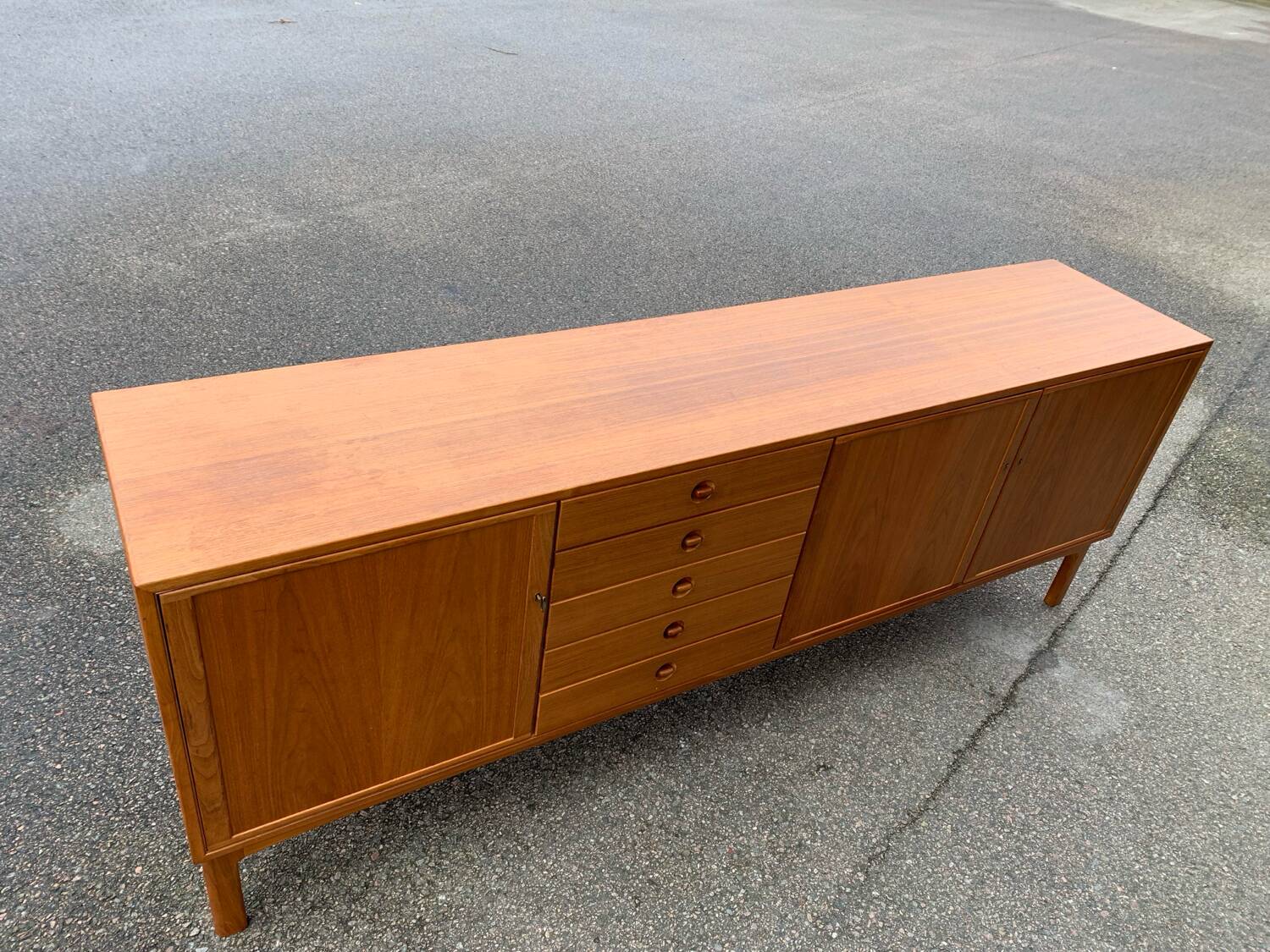 Scandinavian walnut sideboard, Skaraborgs Möbelindustri, Sweden, 1960