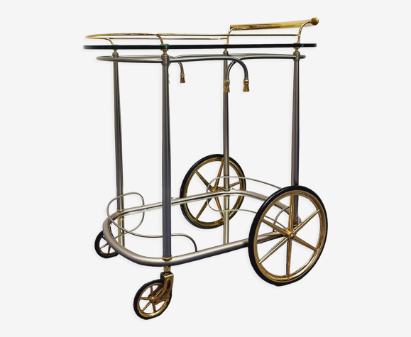 Vintage gold bar cart