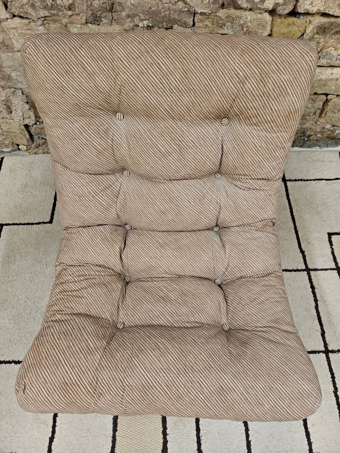 Vintage tubular armchair 1970s