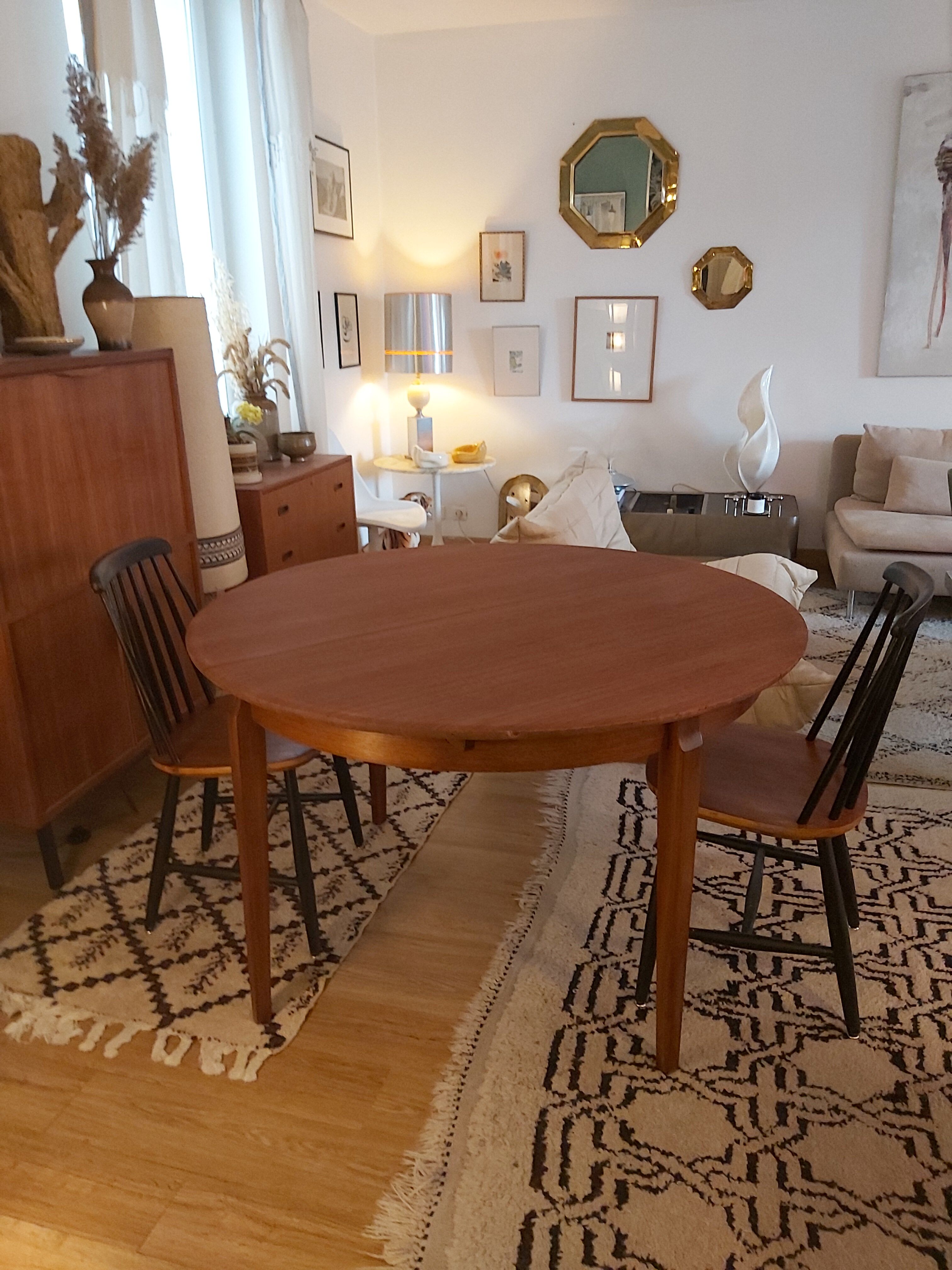 Danish LB 1960s butterfly extension table