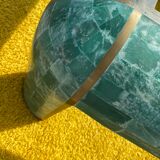 Coffee table in tessellated marble by Casa Bique 1970s Hollywood Regency (Karl Springer style)