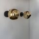 Paire d'applique vintage orientable, laiton, France 1970