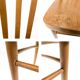 2pcs Chaise de café Chaise de bistrot Mid Century Vintage Café Bistro Streb