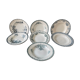 Set of 7 mismatched hollow plates Terre de Fer XIXth