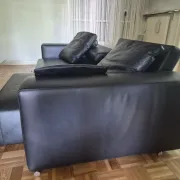 B&B Italia - Andy '13 - Paolo Piva - Sofa design in black natural leather