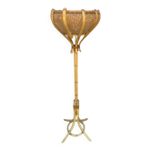 Lampe de Salon en Rotin des années 60 France