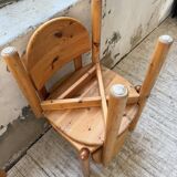 Set of 4 Daumiller pine chairs