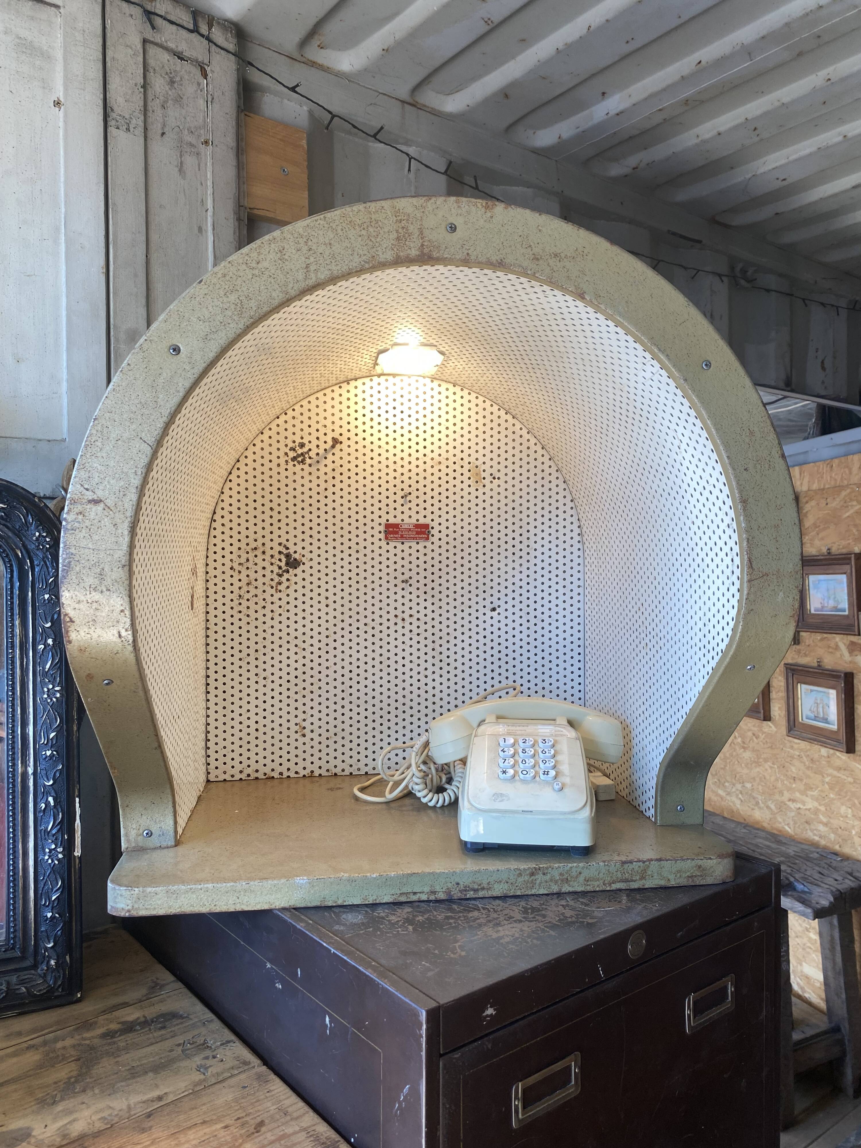 Old telephone booth