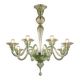 Italian Contemporary Murano Glass Chandelier with Rigadin Detailing