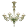 Italian Contemporary Murano Glass Chandelier with Rigadin Detailing